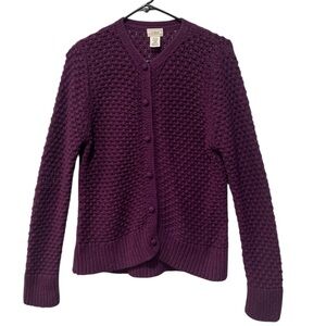 LL Bean wool angora cardigan Y2K size large